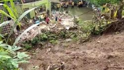 Rumah di Kediri Hancur Tertimpa Longsoran Tebing Tinggi 20 M, Pemilik Mengungsi di Kandang Sapi