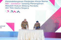 Efektifkan Penanganan dan Penyelesaian Masalah Hukum, SIG Kerja Sama dengan Jamdatun