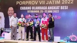 Porprov Jatim 2022, Atlet Angkat Besi Bojonegoro Sumbang 7 Emas, 5 Perak, dan 7 Perunggu