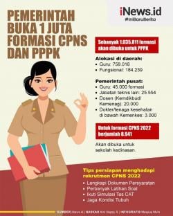 Siap-siap! Pemerintah Tahun ini Buka Pendaftaran Satu Juta Formasi CPNS dan PPK