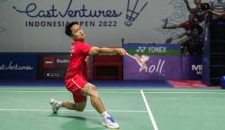 Malaysia Open 2022, Ginting Hajar Wakil Thailand 2 Gim Langsung