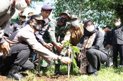 Antisipasi Tanah Longsor, PWI Bersama Pemkab Tanam 7.600 Pohon