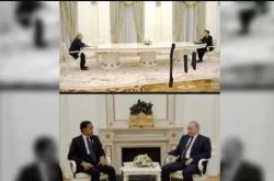 Beda Pertemuan Putin dengan Presiden Jokowi dan Macron, Tak Ada Meja Panjang Pemisah