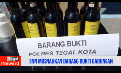 Video BNN dan Petugas Gabungan Musnahkan Barang Bukti