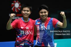 Kalahkan Ganda China, Apriyani/Fadia Raih Gelar Kedua di Singapura Open 2022