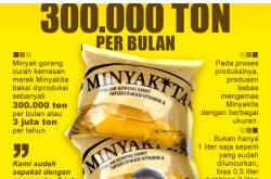 Minyakita Bakal Diproduksi 300.000 Ton per Bulan