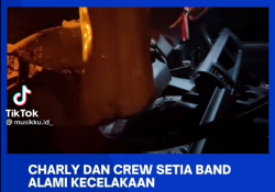 Charly Van Houten Kecelakaan di Jalan Tol Padalarang hingga Mobil Ringsek, Begini Kondisinya