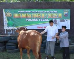 Hindari PMK Menular ke Manusia, Polres Tegal Beri Himbauan