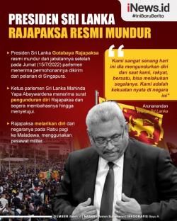 Infografis Gotabaya Rajapaksa Mundur Sebagai Presiden Sri Langka