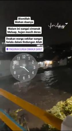 Cuaca Ekstrem, Air Sungai Cimanuk Meluap Sebabkan Sejumlah Wilayah Garut Terendam Banjir