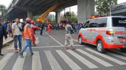 Pasca Kecelakaan Beruntun, Kini Titik Truk Pertamina Yang Mengalami Kecelakaan Dipasang Garis Polisi