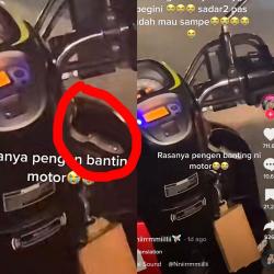 Heboh! Ular Masuk Dashboard Motor Seeorang Wanita.