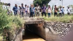 Dandim 0103 Aceh Utara Dampingi Aster Kasdam IM Tinjau Lokasi Normalisasi Saluran air