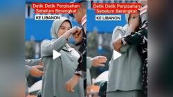 Viral Detik-Detik Istri TNI Hamil Besar Tegar Ditinggal Suami Tugas ke Lebanon, Netizen Ikut Nangis