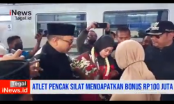 Video Atlet Atifa Mendapat Bonus Rp100 Juta dari Walikota dan ASN Kota Tegal