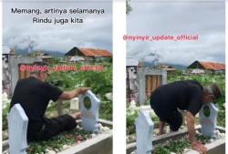 Video Kakek Curhat di Makam Istri Buat Haru, Netizen: Siapa yang Motong Bawang di Sini