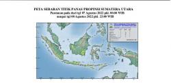 BMKG: Ada 14 Titik Panas Terlihat di Sumatera Utara 