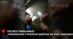 Video Pengerebekan Polisi Tangkap Empat Tersangka Pengguna Sabu Seorangnya PNS di Tanggamus
