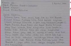 Paman Bharada E Benarkan Surat Tulisan Tangan untuk Presiden Jokowi Asli :Itu Tulisan Ibunya