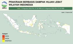 Peringatan Hujan Lebat dari BMKG, Jawa Timur Masuk Daerah Waspada Banjir 13-14 Agustus 2022