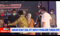 Video Ganjar Sebut Soal OTT Bupati Pemalang Tunggu KPK