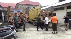 Tim Gabungan Amankan 2 Unit Truk Pengangkut Kayu di Duga Hasil Ilegal Logging di Aceh