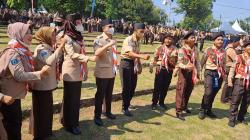 Hadir Langsung ke Cibubur, Algafry Semangati Pramuka Kwarcab Bateng di Jambore Nasional ke-21