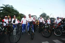 Gowes Kebangsaan Ramaikan Peringatan HUT Kemerdekaan RI Ke-77