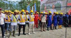 Upacara Hari Kemerdekaan RI di Titik Nol IKN, Alat Berat Ikut Apel Peringatan