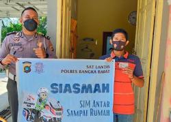 SIASMAH Satlantas Polres Bangka Barat, SIM Antar Sampai Rumah