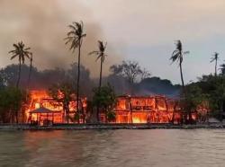 Kebakaran Putri Duyung Cottege di Ancol, Suasana Gelap Gulita Penuh Asap Hitam, Ini Penampakannya