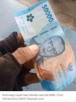 Viral! Saat Beli Bensin di SPBU,  Uang Pecahan Rupiah Baru Ditolak