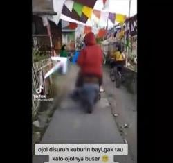 Viral! Pengemudi Ojol Dapat Orderan Kubur Janin Diduga Hasil Aborsi