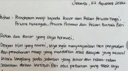 Ferdy Sambo Tulis Surat Permintaan Maaf ke Institusi Polri, Begini Isi Suratnya