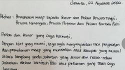 Ferdy Sambo Tulis Tangan Surat Permohonan Maaf