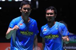 Hasil Kejuaraan Dunia Bulu Tangkis 2022 : Ahsan/Hendra Selangkah Lagi Juara Usai Kalahkan Fajar/Rian