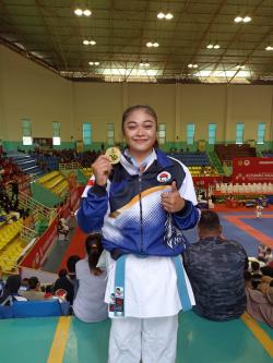 Pelajar PPOPM Kabupaten Bogor Nabila Putri Ramadhani Jadi Juara di Kejurnas Inkai 2022