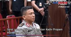 Ini Alasan Kapolri, Pengunduran Diri Ferdy Sambo Ditolak