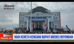 Video Naik Kereta Kencana Bupati Brebes Boyongan ke Kantor Pemerintahan Terpadu