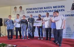 BPJamsostek Bersama Pemko dan Disnaker Medan Peduli Penyandang Disabilitas