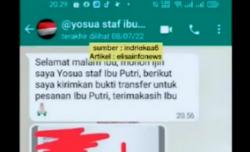 Viral ! Beredar Chat Brigadir J dengan Penjual Songket, Netizen: Baik, Punya Sopan Santun