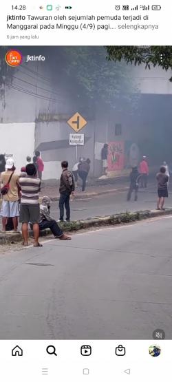 Terjadi Tawuran Antar Kelompok, Saling Serang dengan Senjata Tajam