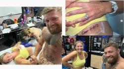 Bucin Banget, Dee Devlin Rela Tato Nama Connor McGregor di Payudara