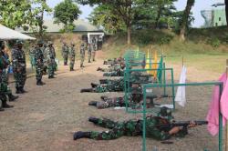 Pelihara Ketrampilan Dasar Prajurit, Kodim Sragen latihan menembak