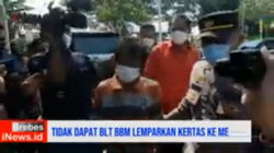 Video Warga di Brebes Tidak Dapat BLT BBM Lemparkan Kertas ke Mensos Risma