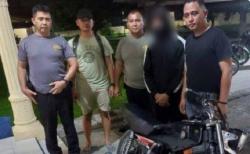 Oknum Polisi Briptu BHT Terekam CCTV Curi Motor Warga Batu Bara