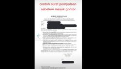 Viral! Surat Pernyataan Wali Santri Gontor, Kemenag: Bukan Kewenangan Kami