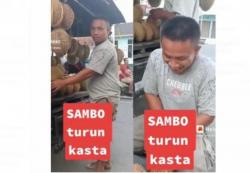 Viral! 'Ferdy Sambo' Turun Kasta Dagang Durian di Jalanan, Netizen Heboh