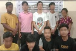 9 Kawanan Sindikat Curanmor Dicokok Polsek Percut Seituan, 1 Tersangka Perempuan