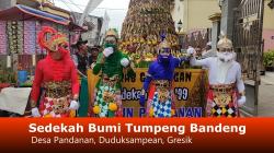 Unik. Hanoman Mengusung  Tumpeng Bandeng , Tradisi Sedekah Bumi Petani Tambak Gresik